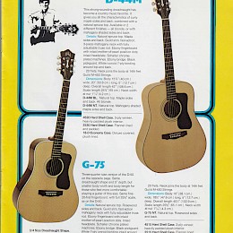Guild Flat-top & classic guitars catalog prospekt 1976 made in USA 1