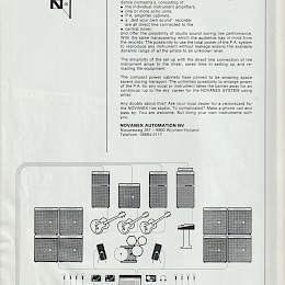 Novanex 'Perfection in power' folded brochure including pricelist 1976 made in Holland 1