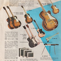 1950s Kay Musical Instrument company product catalog, made in Chicago USA 1