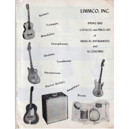 1966 Limmco Inc Musical instruments & accessoires catalog, made in New York USA