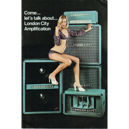 1970s London City Amplification catalog, made in Holland