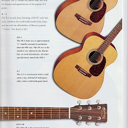 1997 Martin guitar catalog, made in USA 1