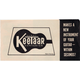 Keetaar converter mini brochure 1960s made in USA