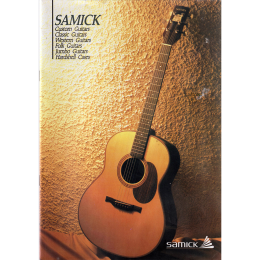 Samick Custom, Classic, Western, Folk and Jumbo guitars catalog prospekt made in Korea 1990s