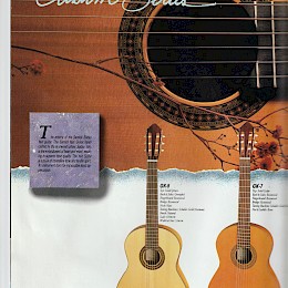 Samick Custom, Classic, Western, Folk and Jumbo guitars catalog prospekt made in Korea 1990s 1
