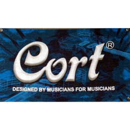 Cort designed by musicians for musicians banner studio proberaum mancave 90 x 50cm