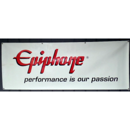 Epiphone performance is our passion banner 200 x 75cm made in USA studio proberaum mancave