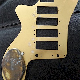 Fasan guitar pickguard brass 1960s made in Germany 2