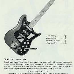 Bell guitars catalog 1961 Egmond Framus Levin Broadway Tuxedo Burns made in UK 4