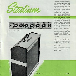 Selmer amplifier & P.A. Accessoiries catalog 1961 made in UK 1