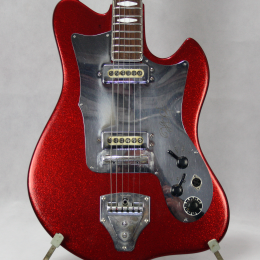 Restored Hopf red sparkle V2 guitar made in Germany 1960s 3