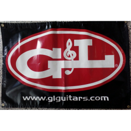 G&L guitars banner made in USA studio proberaum mancave