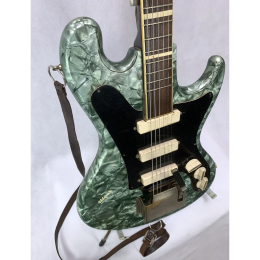 Migma green perloid guitar 1970s made in DDR Germany 3