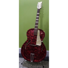 1958-59 Otwin red perloid archtop