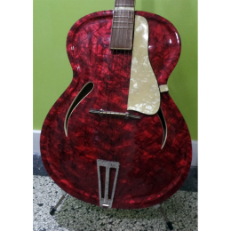 1958-59 Otwin red perloid archtop 2