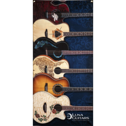 Luna guitars dealer banner , made in USA