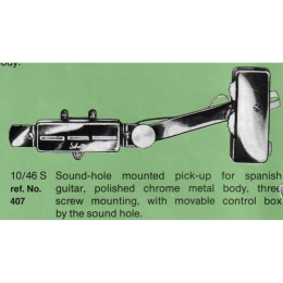 Schaller 10-46S archtop guitar pickup 1960-70s made in Germany 2