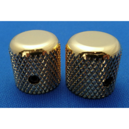 Guitar bass tone volume knobs brass gold 1980s