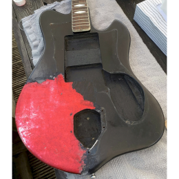 Restored Hopf by Welson red sparkle V2 guitar 1960s 3