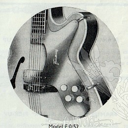 Framus by Schaller loaded archtop guitar pickguard - 2 pickups 1960s made in Germany catalog picture