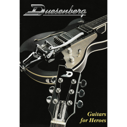 Duesenberg 'guitars for heroes' folded brochure made in Germany