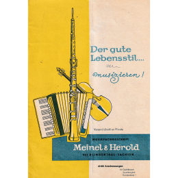 Musikfachgeschäft Meinel & Herold musical instrument catalog 1966 made in DDR Germany