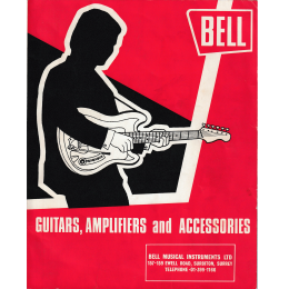Bell Musical Instruments Limited Guitars, Amplifiers and Accessories Catalog 1969 made in UK Includes WEM Watkins Copicat, Shure, Selmer, Hagstrom, Hofner