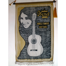 Ibanez world famous guitars banner 1960-70s