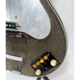 Eko 375 black & gold guitar 1960s made in Italy 5