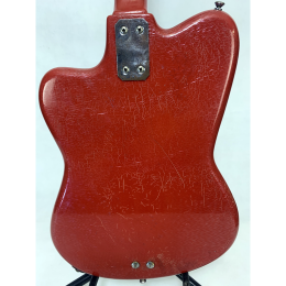 Crucianelli bass guitar in Red vinyl finished project 1962 made in Italy 8