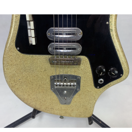 Crucianelli Elli-Sound gold sparkle V4 guitar 1962 63 made in Italy - finished project! 5