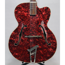 Musima red perloid archtop II , 1970s made in DDR Germany 1