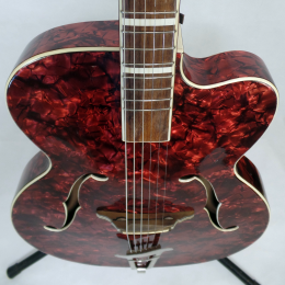 Musima red perloid archtop II , 1970s made in DDR Germany 2