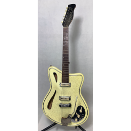 Restored Hopf Saturn 63 white - gold sparkle 1960s made in Germany 1