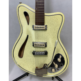 Restored Hopf Saturn 63 white - gold sparkle 1960s made in Germany 2