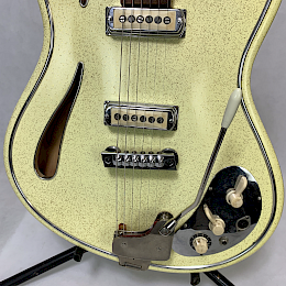 Restored Hopf Saturn 63 white - gold sparkle 1960s made in Germany 4