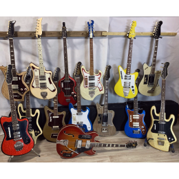 great collection of 1960s Italian guitars