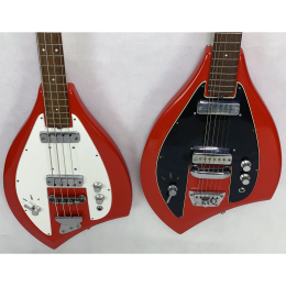 Bigson Fmic bizarre guitar & bass set early 60s made in Italy 1