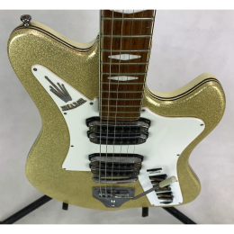 Welson V4 gold sparkle guitar 1962 made in Italy 2