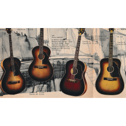 Framus 'Country Western'& 'Folk-style' guitars folded brochure 1960s made in Germany 1