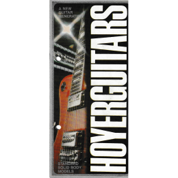 Hoyer standard solid body models folded brochure 1970s made in Germany