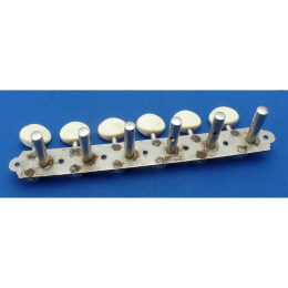 6 inline guitar tuners 1960s - centerpost to centerpost - 2,5mm back