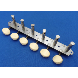 6 inline guitar tuners 1970s - centerpost to centerpost - 2,4mm back