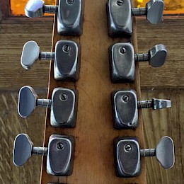 Oldschool used Van Ghent - Van Gent "closed back" guitar tuner Type5 - made in Holland on neck back